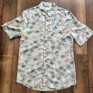 Men’s 7 Diamonds Printed ‘Hawaiian Print’ Button-Up